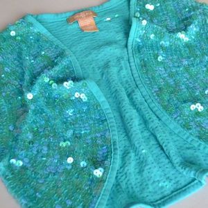 Girls Mermaid Sparkle Bolero Size Medium